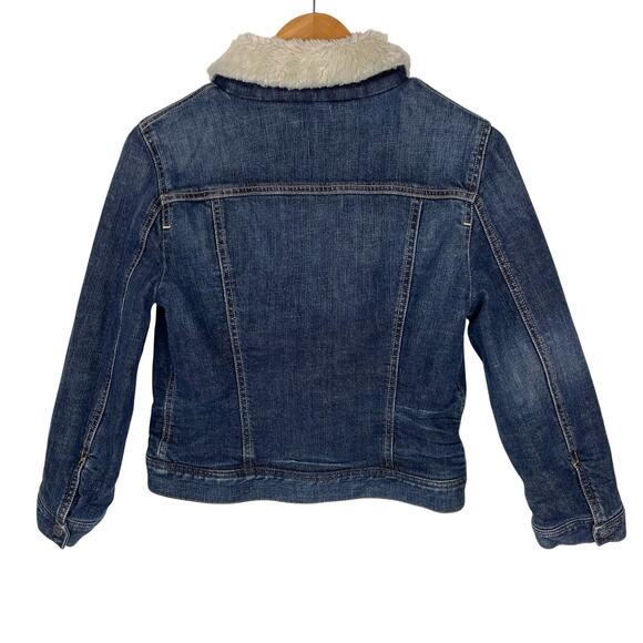 CITIZENS OF HUMANITY Women’s Fleece Lined Embroidered Denim Jacket - Picture 7 of 7